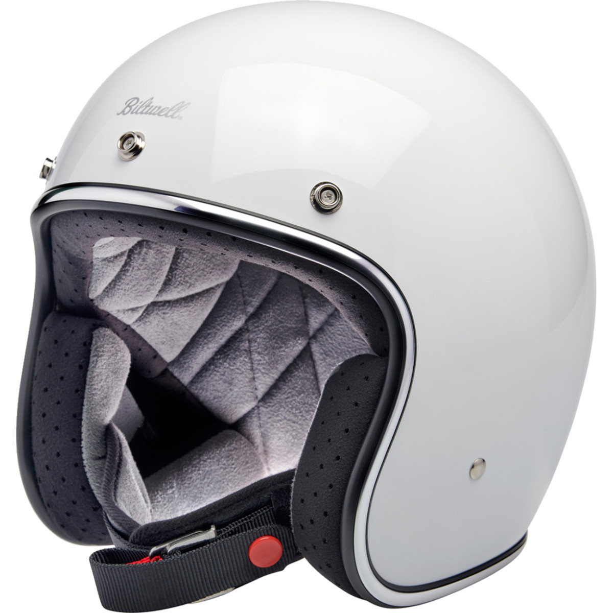 Biltwell #1001-164-202 - Bonanza Helmet - Gloss White - Small