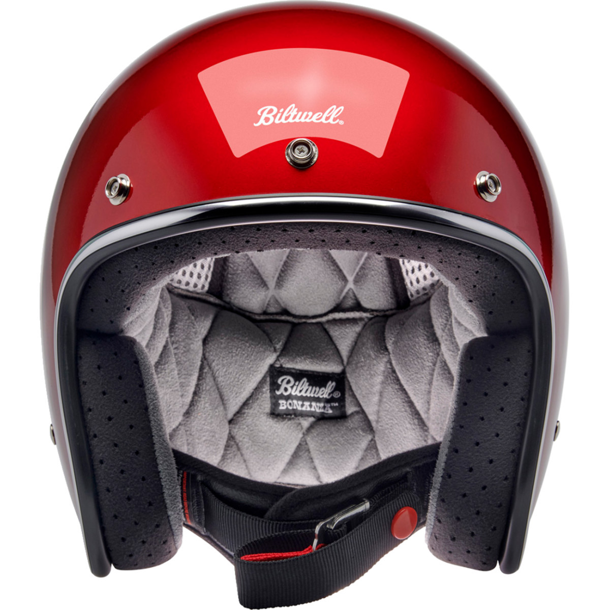 Biltwell #1001-351-202 - Bonanza Helmet - Metallic Cherry Red - Small