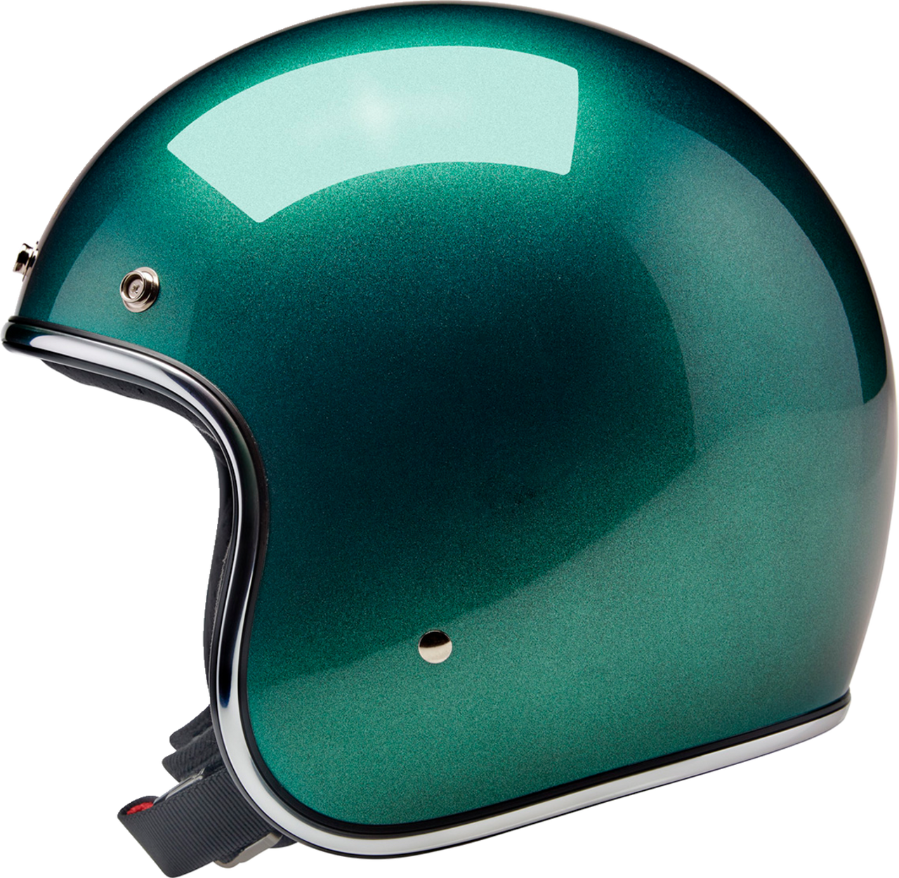 Biltwell #1001-358-201  - Bonanza Helmet - Metallic Catalina Green - XS