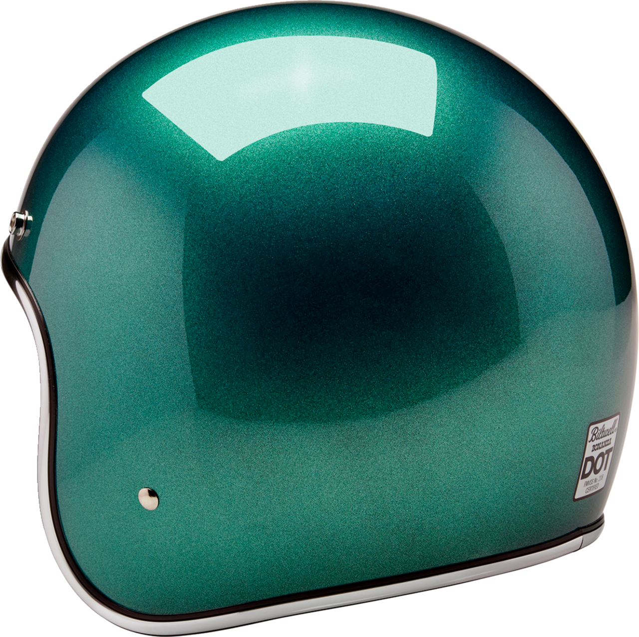 Biltwell #1001-358-202  - Bonanza Helmet - Metallic Catalina Green - Small