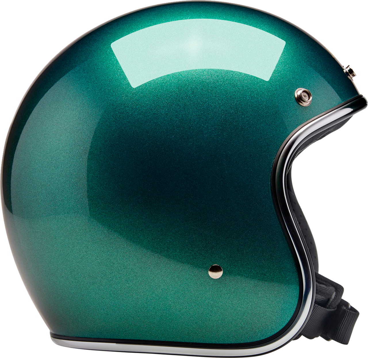 Biltwell #1001-358-206  - Bonanza Helmet - Metallic Catalina Green - 2XL