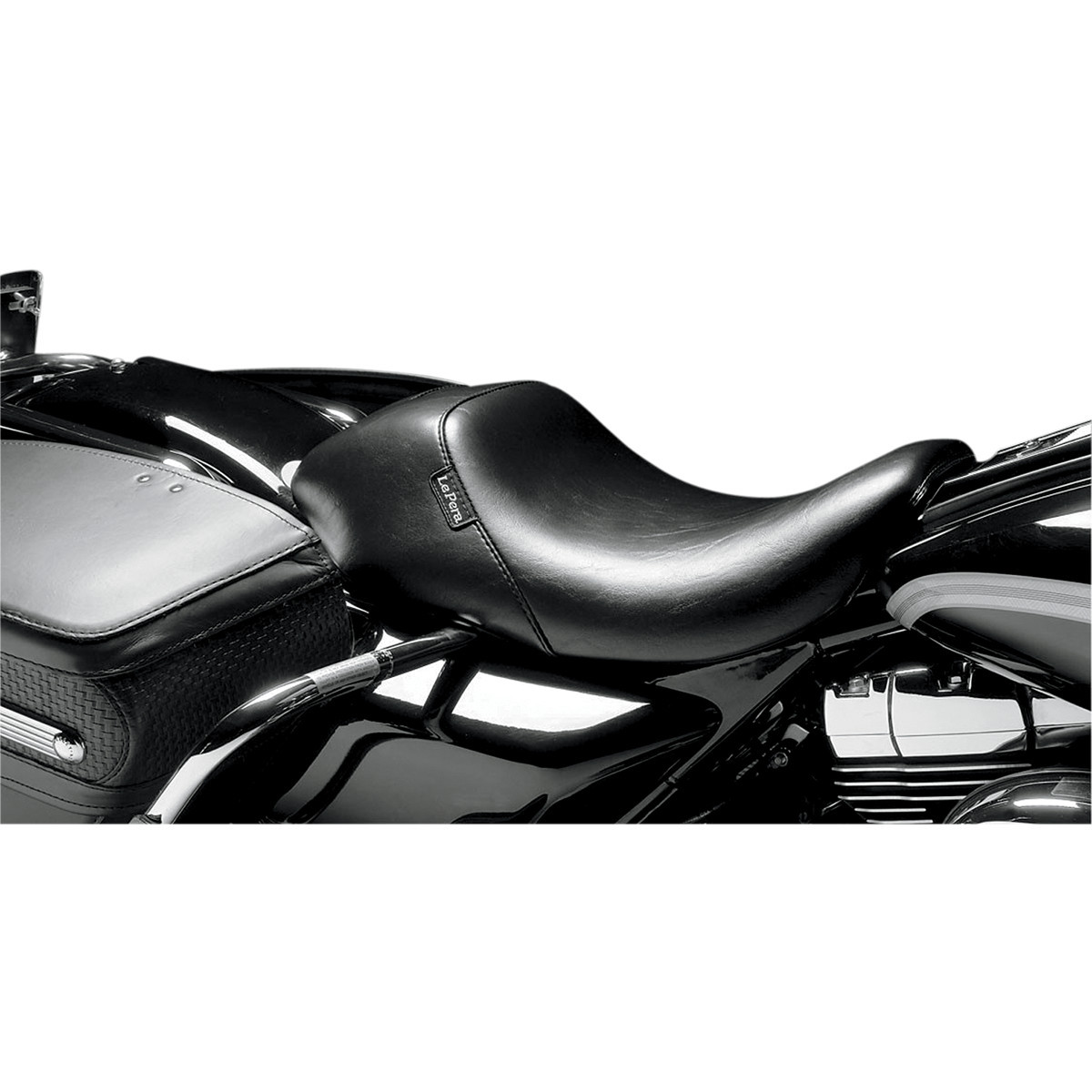 LE Pera #LKU-005 - Bare Bones Up-Front Solo Seat - Black - FL '08-'23