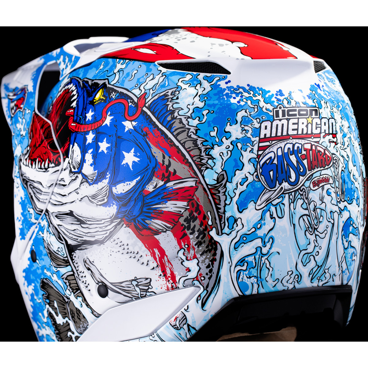 Icon - Elsinore™ Helmet - American Basstard - Blue - Medium