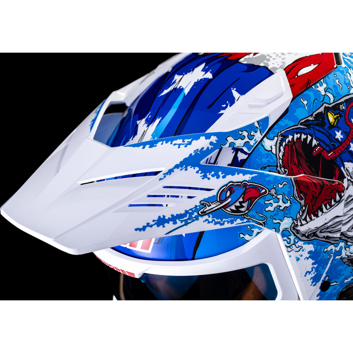 Icon - Elsinore™ Helmet - American Basstard - Blue - Medium