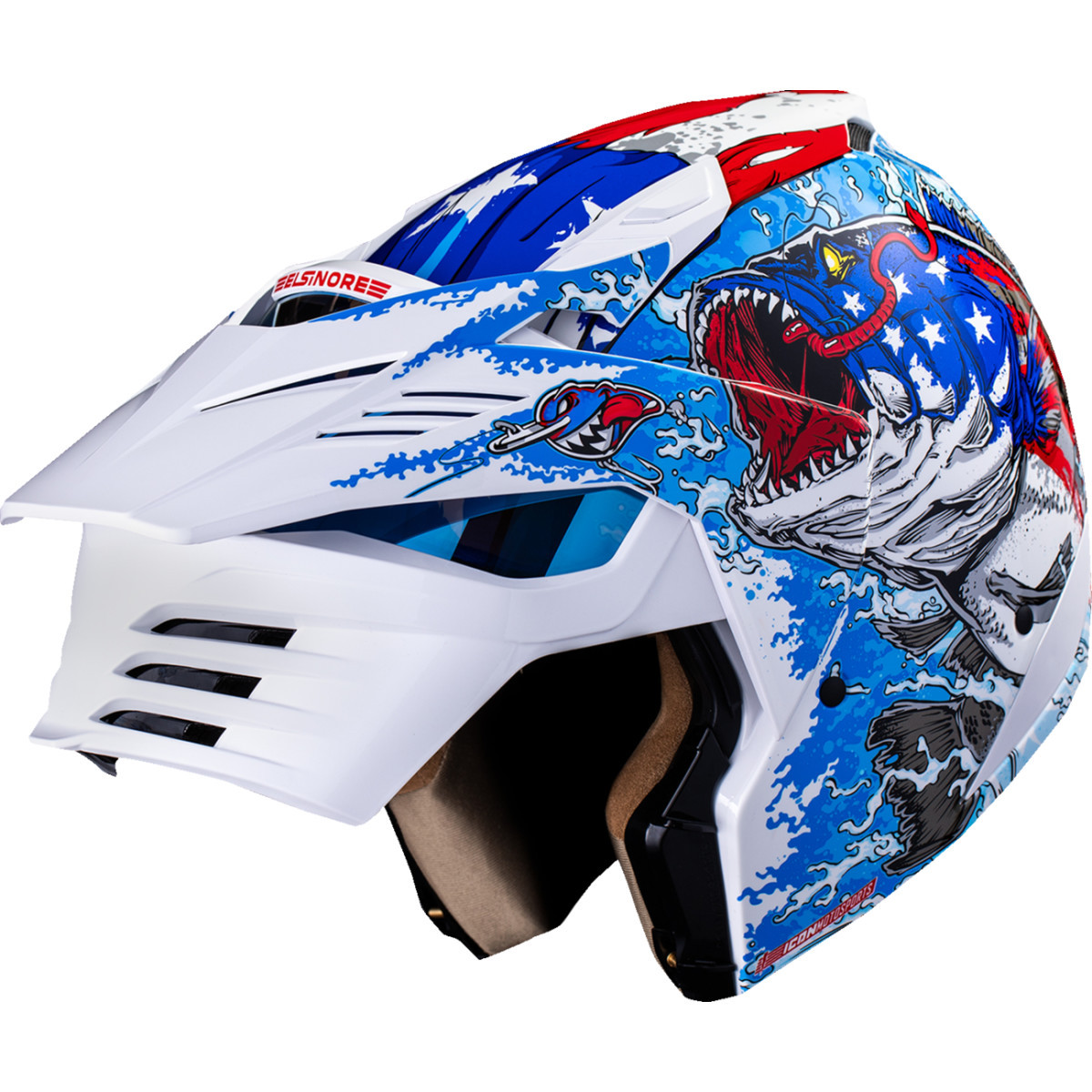 Icon - Elsinore™ Helmet - American Basstard - Blue - Large