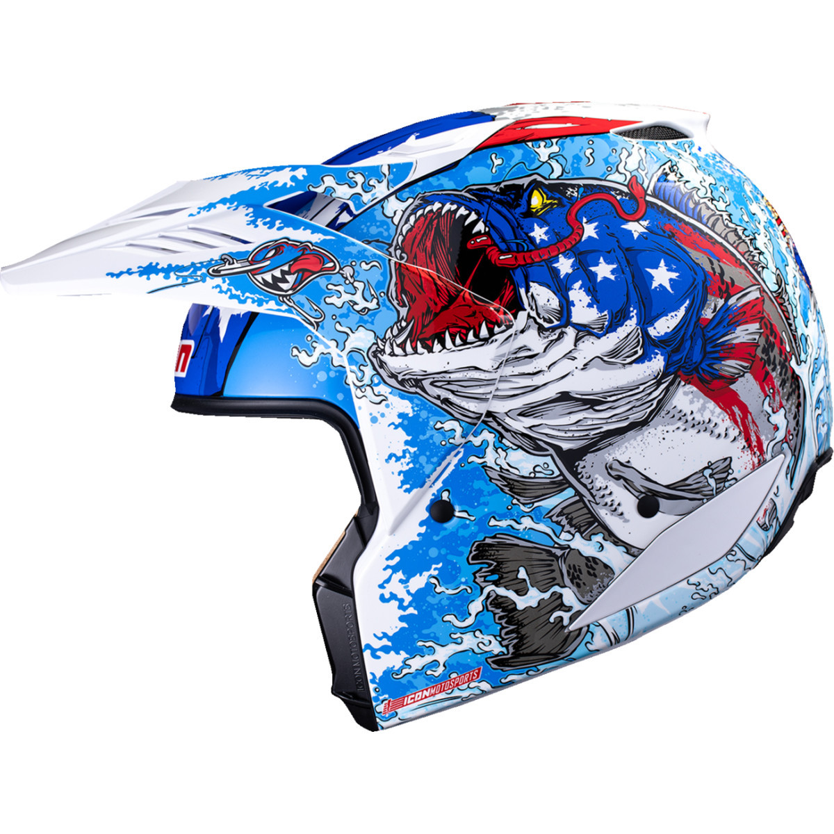 Icon - Elsinore™ Helmet - American Basstard - Blue - 2XL
