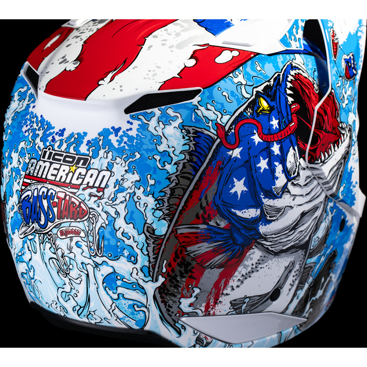 Icon - Elsinore™ Helmet - American Basstard - Blue - 2XL