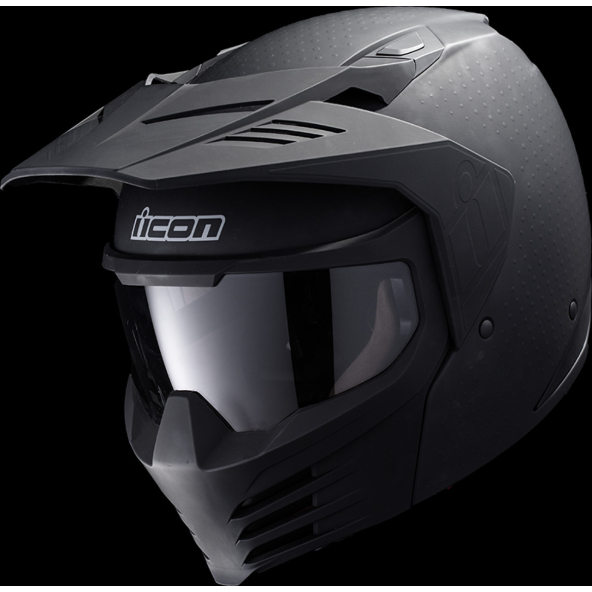Icon - Elsinore™ Helmet - Monotype - Black - Large
