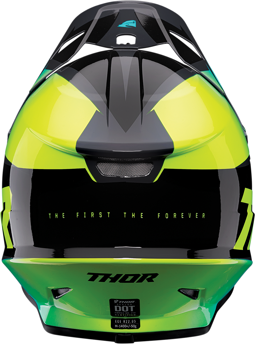 Thor Sector Helmet - Fader - Blue/Black - 4XL