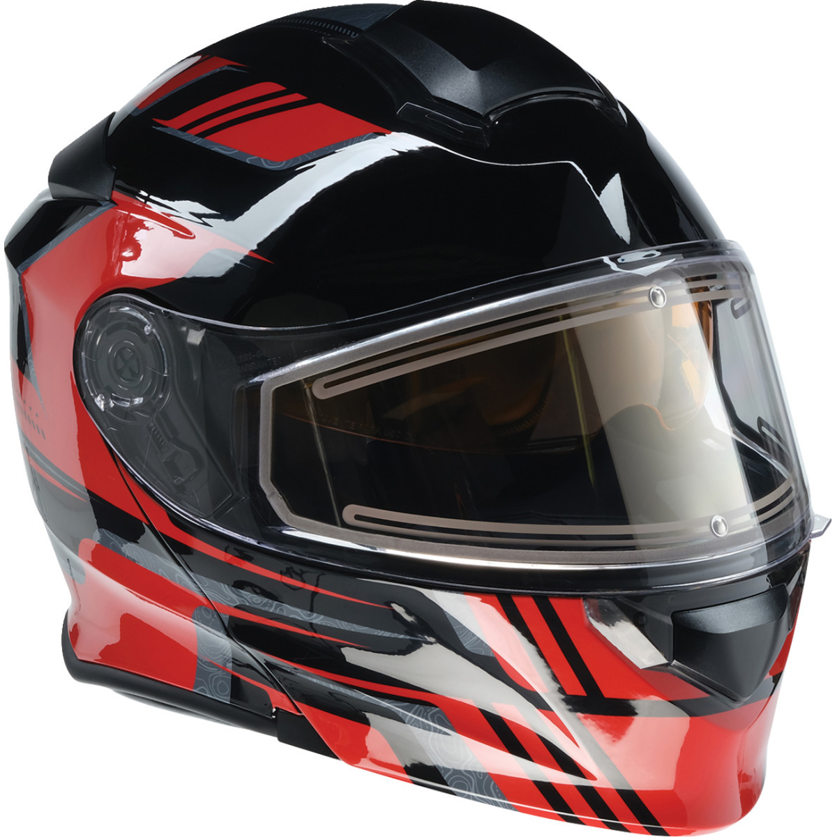Z1R - Solaris 2.0 Helmet - First Tracks - Electric - Dual Pane - Black/Red - Large