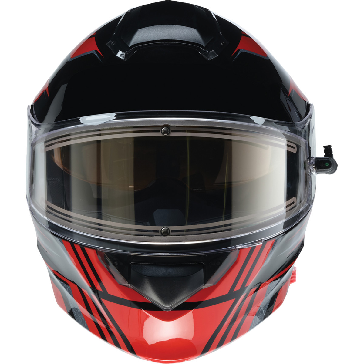 Z1R - Solaris 2.0 Helmet - First Tracks - Electric - Dual Pane - Black/Red - Large