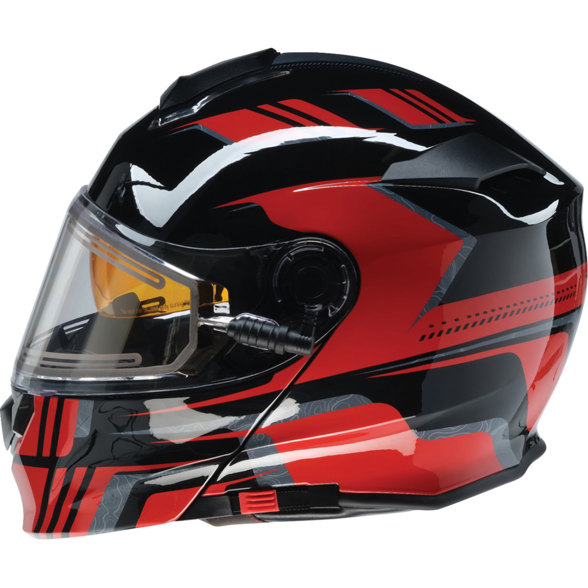 Z1R - Solaris 2.0 Helmet - First Tracks - Electric - Dual Pane - Black/Red - XL