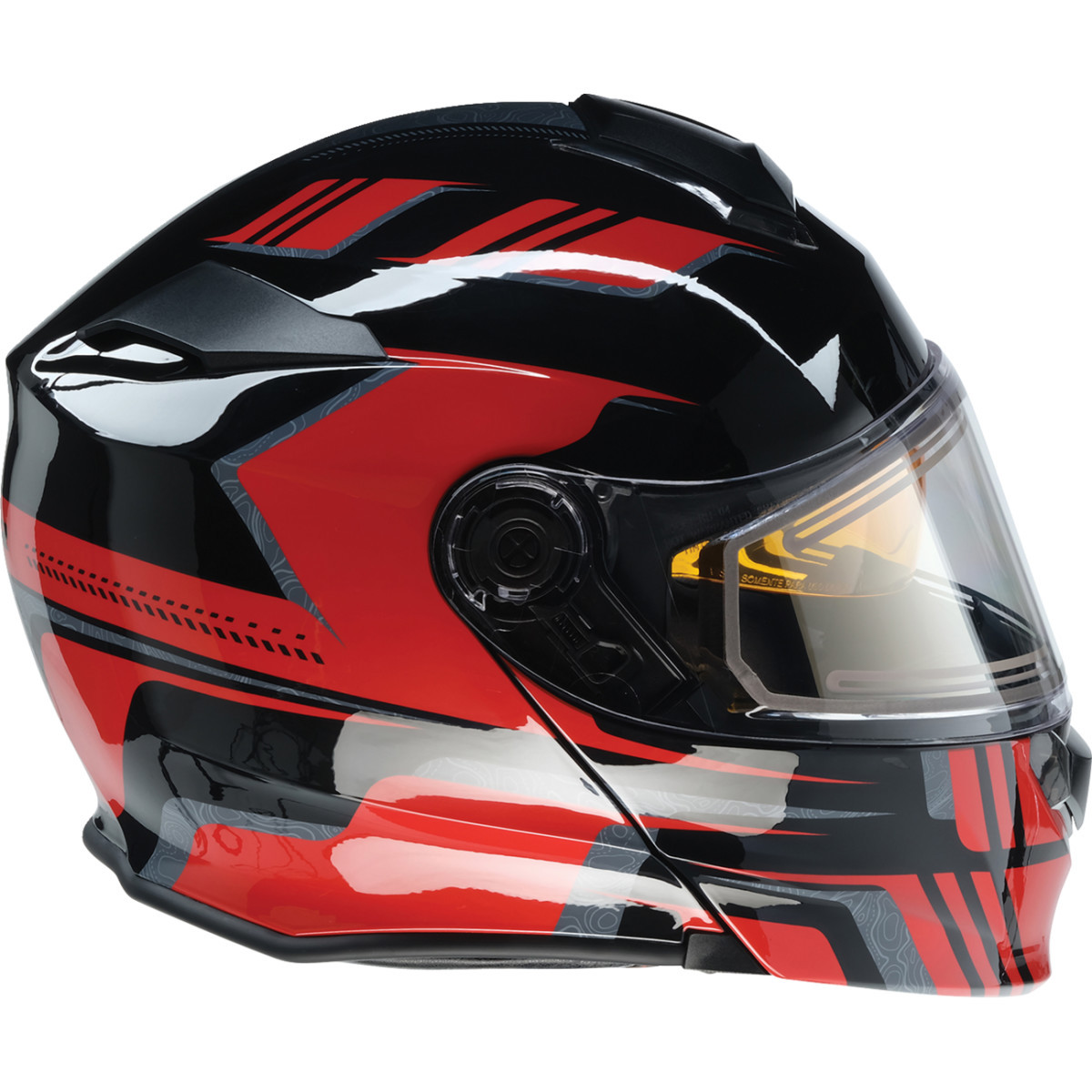 Z1R - Solaris 2.0 Helmet - First Tracks - Electric - Dual Pane - Black/Red - 2XL