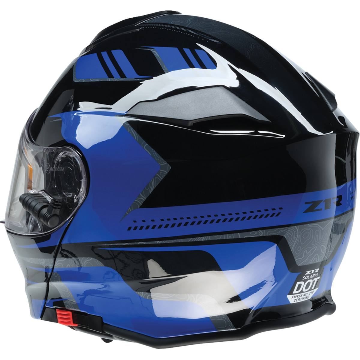 Z1R - Solaris 2.0 Helmet - First Tracks - Electric - Dual Pane - Black/Blue - Small