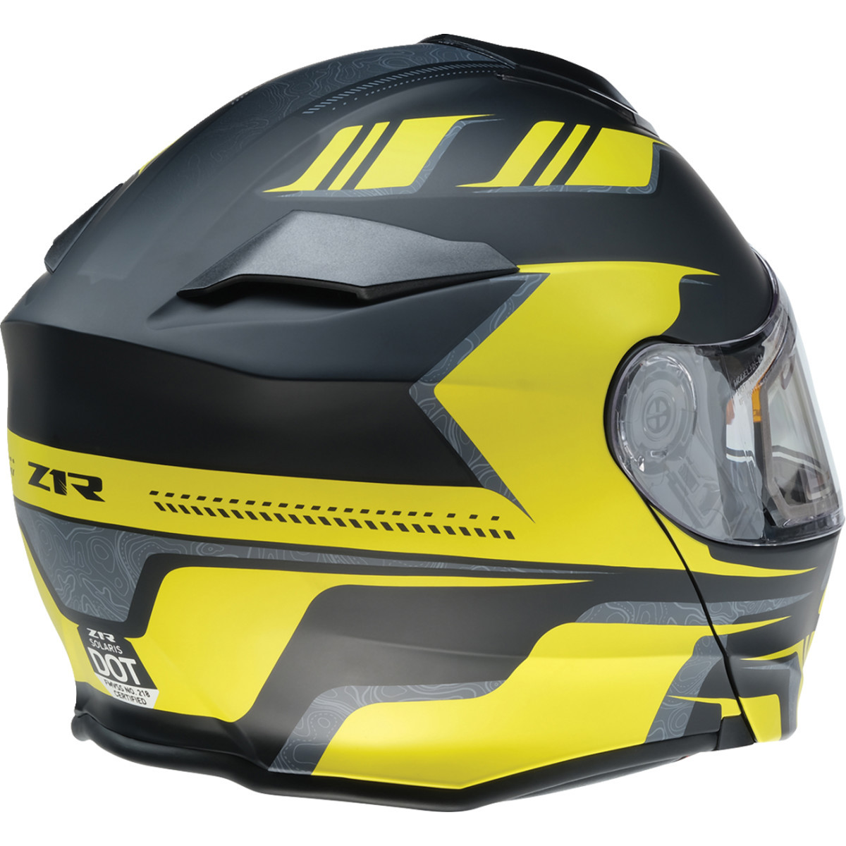 Z1R - Solaris 2.0 Helmet - First Tracks - Electric - Dual Pane - Black/Hi-Viz - Medium