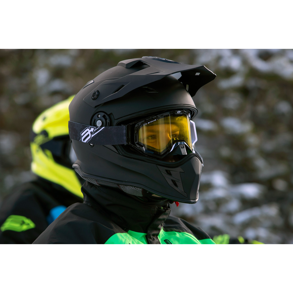 Z1R - Range Snow Helmet - Dual Pane - Flat Black - 2XL