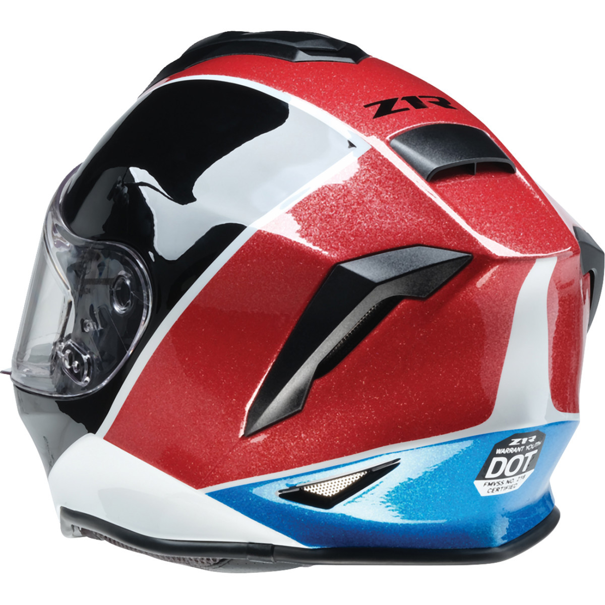 Z1R - Youth Warrant 2.0 Snow Helmet - Fresh Pow - Red/White/Blue - Medium