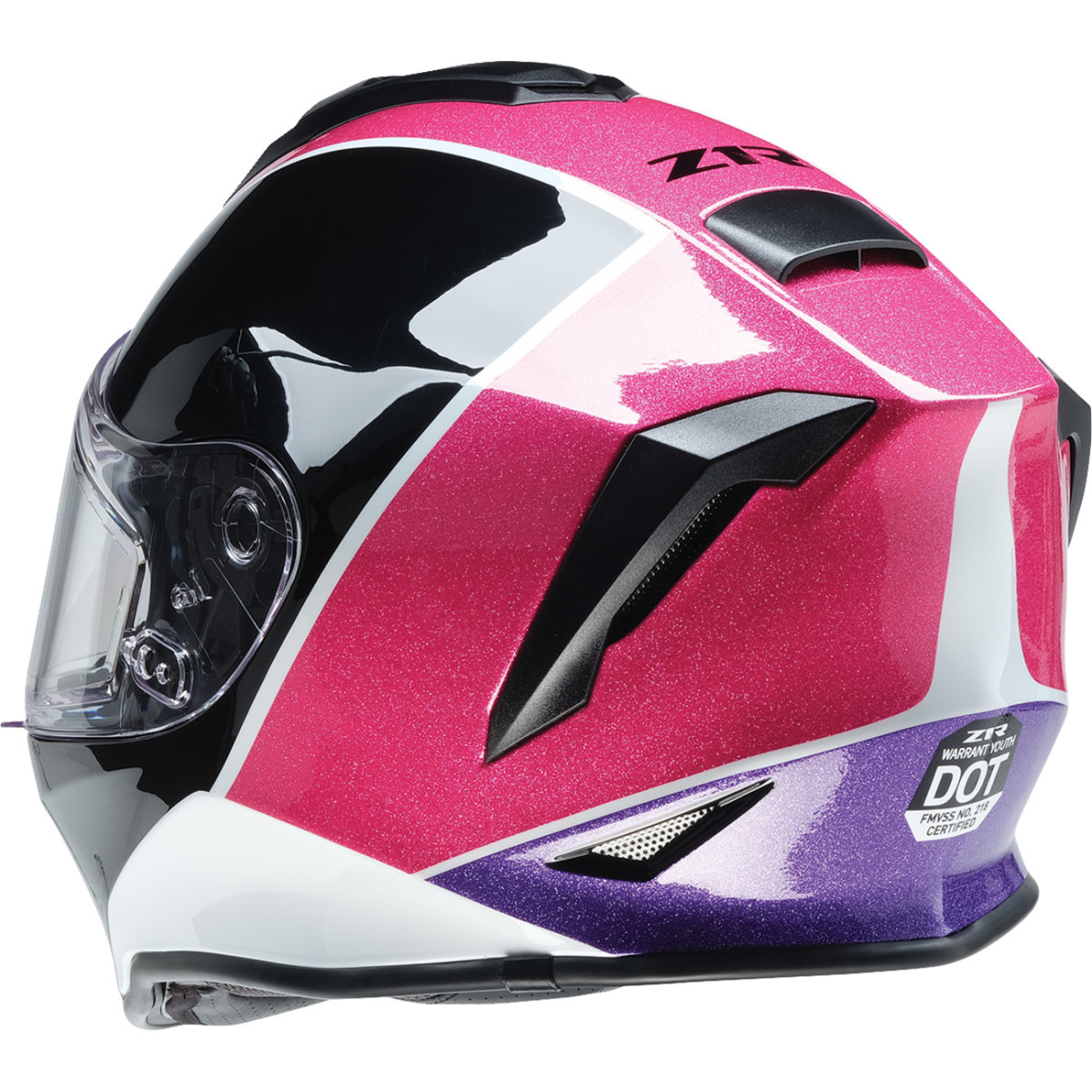 Z1R - Youth Warrant 2.0 Snow Helmet - Fresh Pow - Pink/Purple - Small