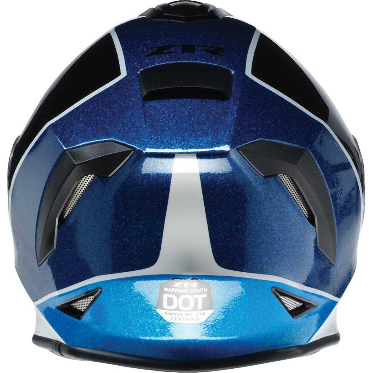 Z1R - Youth Warrant 2.0 Snow Helmet - Fresh Pow - Purple/Blue - Small