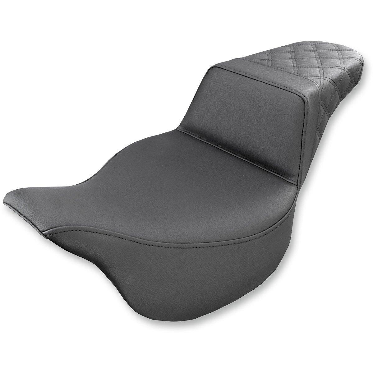 Saddlemen #808-07B-173 - Step-Up Seat - Rear Lattice Stitch - Black - FL '08-'24