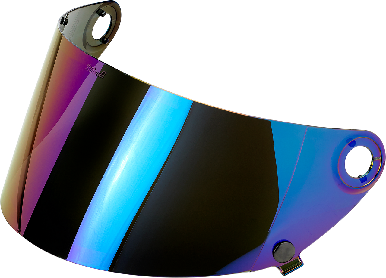 Biltwell #1111-223  - Gringo S Shield - Gen 2 - Flat - Rainbow Mirror