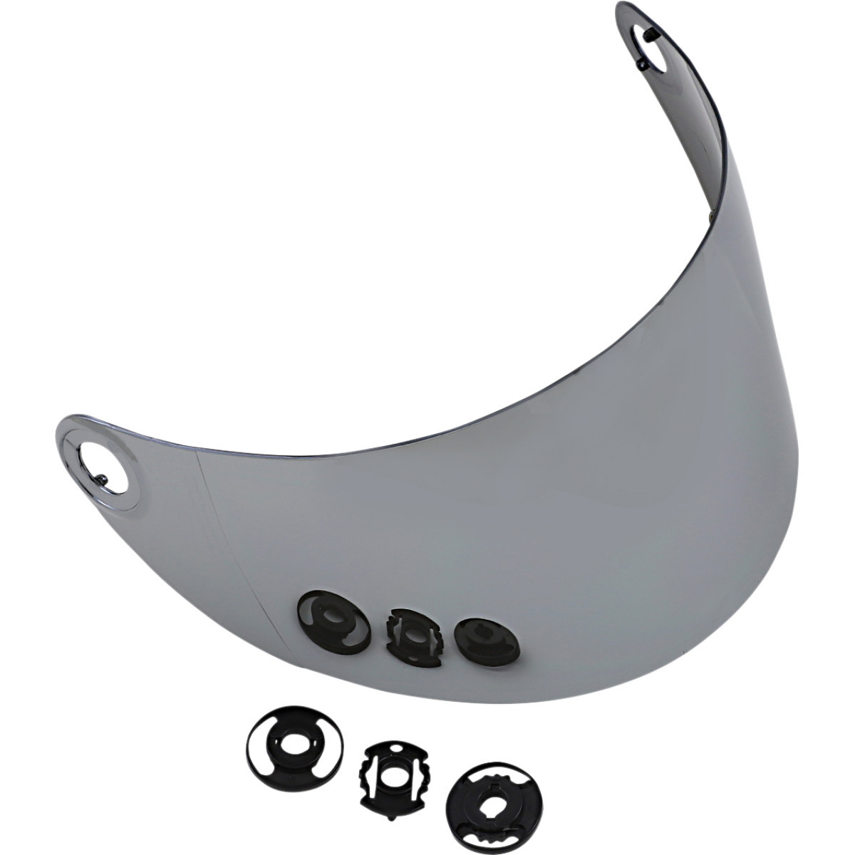 Biltwell #1111-221 - Gringo S Shield - Gen 2 - Flat - Chrome Mirror