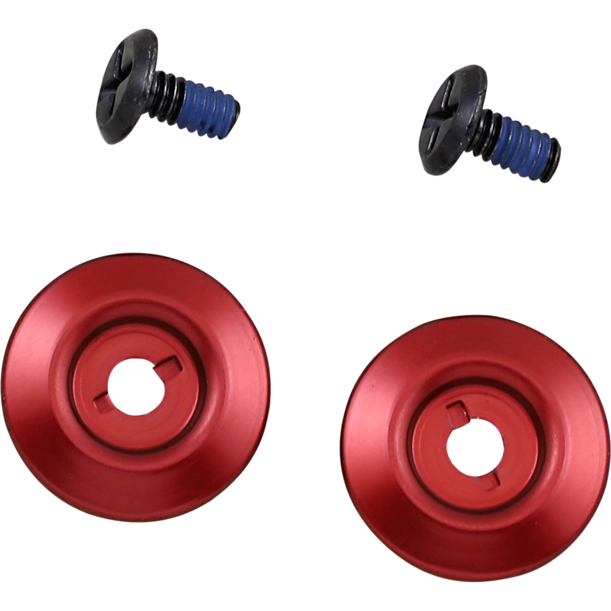 Biltwell #0034-150-64 - Gen 2 Hardware Kit - Black Screw - Red Baseplate