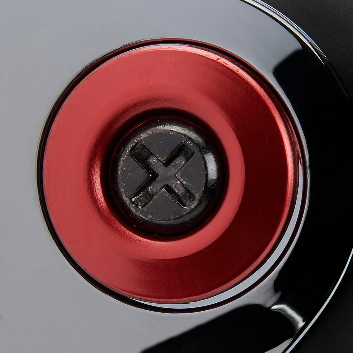 Biltwell #0034-150-64 - Gen 2 Hardware Kit - Black Screw - Red Baseplate