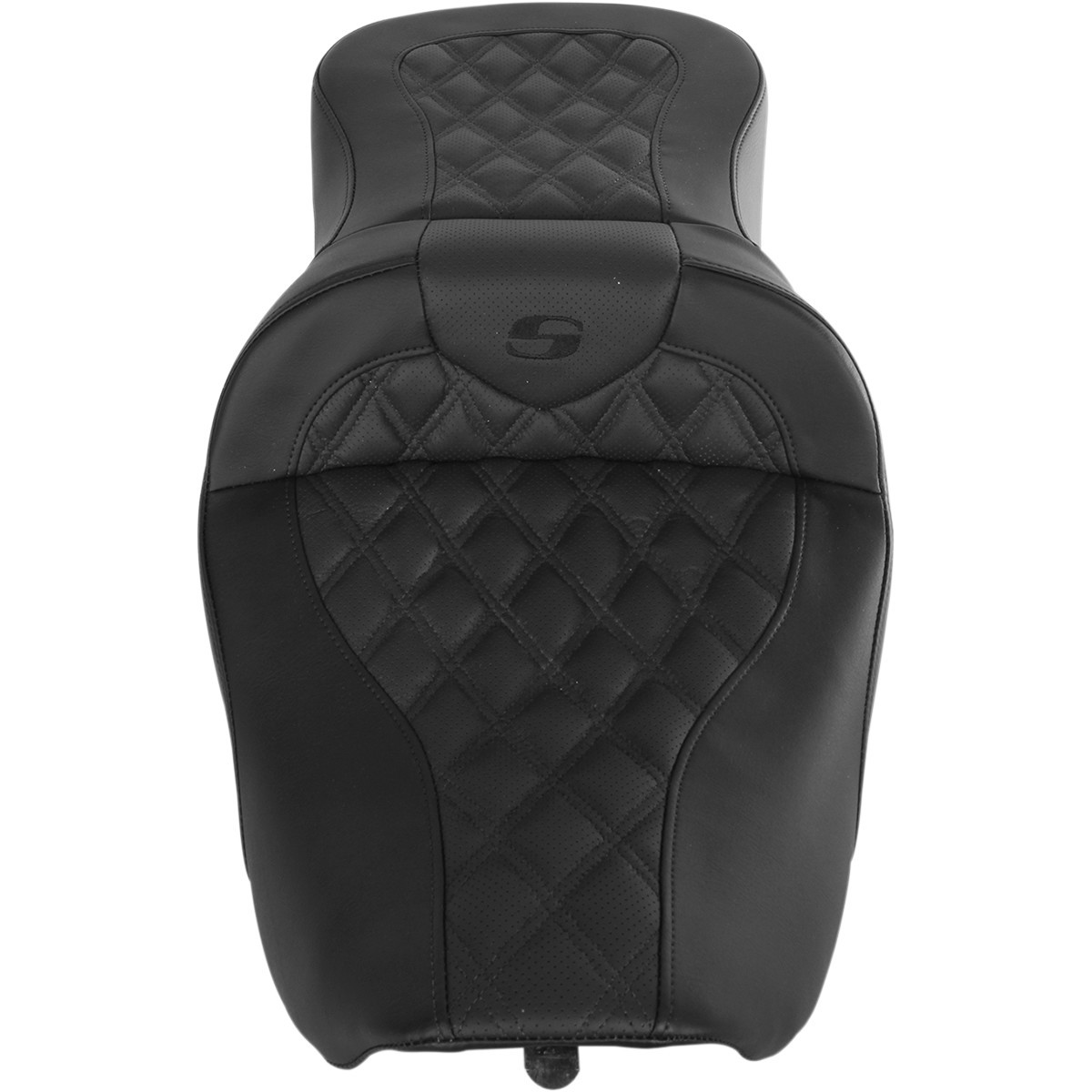 Saddlemen #897-06-182 - Roadsofa™ Seat - Full Lattice Stitch - without Backrest - FLH '97-'07