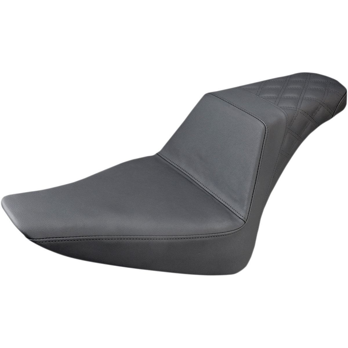 Saddlemen #812-26-173 - Step-Up Seat - Rear Lattice Stitch - Black - FLS