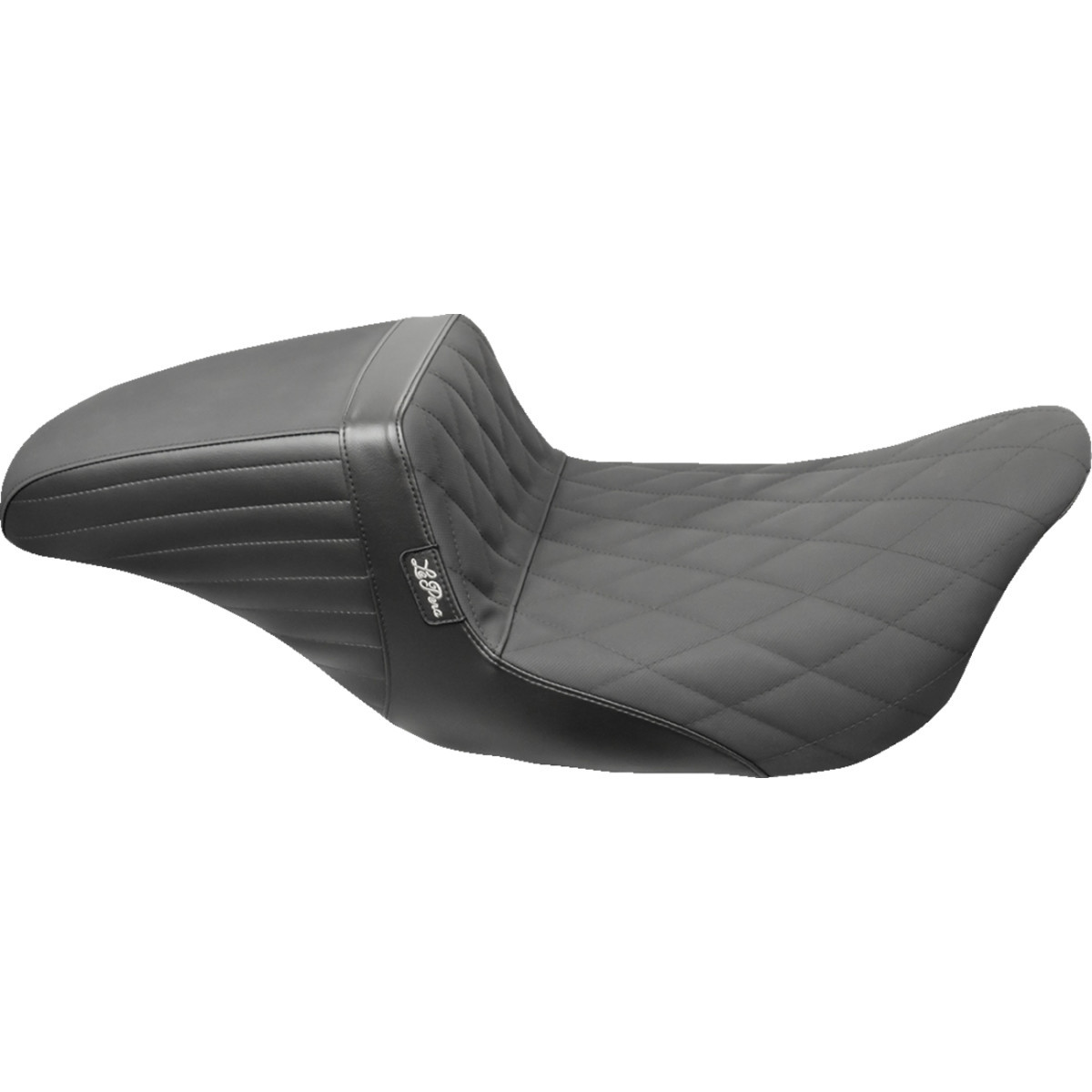 LE Pera #LK-597DLDMGP - Kickflip Daddy Long Legs Seat - Diamond w/ Gripp Tape - Black - FL '08-'23