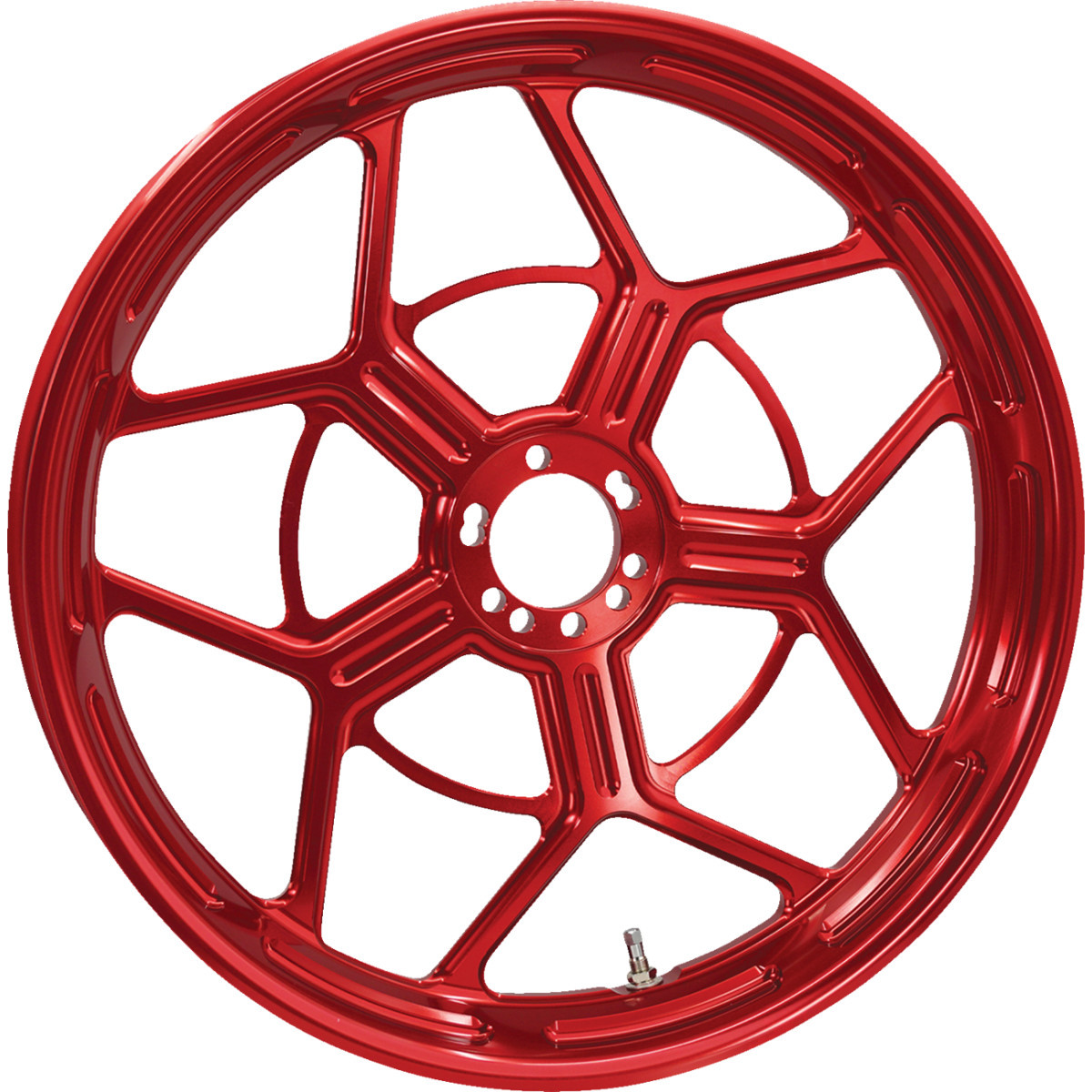 Arlen Ness #71-588 - Wheel - Speed 5 - Forged - Red - 21x3.5