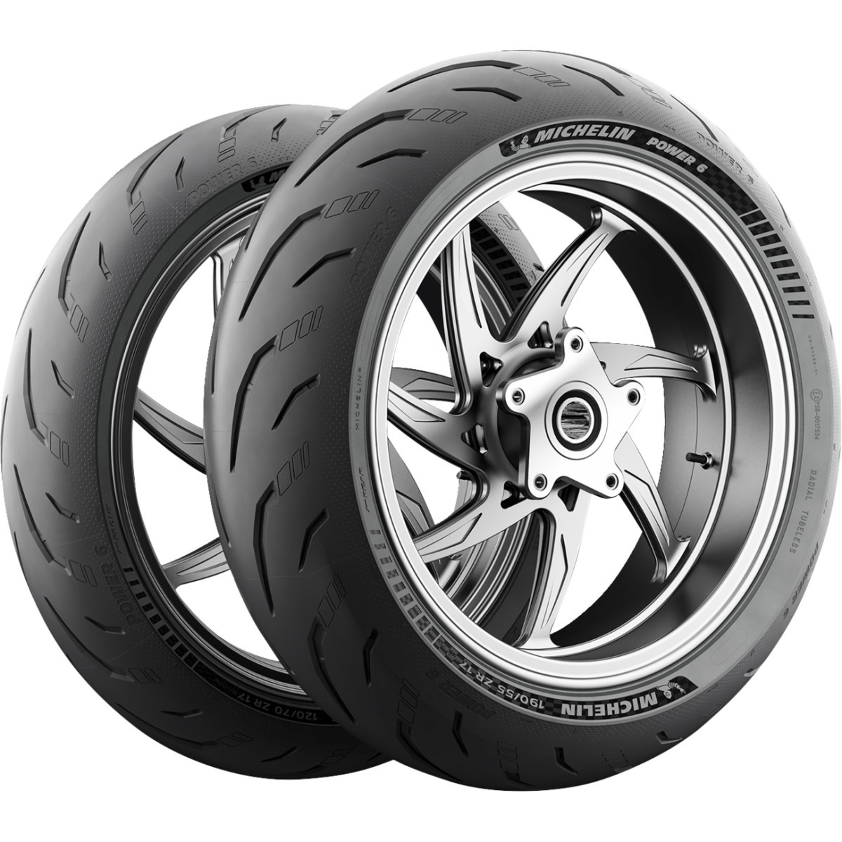 Michelin #98281 - Tire - Power 6 - Front - 110/70ZR17 - (54W)