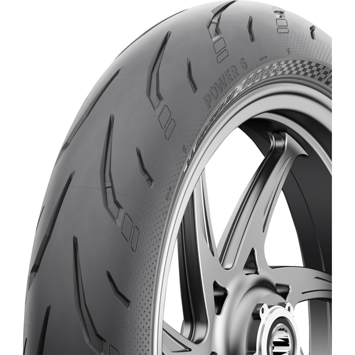 Michelin #98281 - Tire - Power 6 - Front - 110/70ZR17 - (54W)