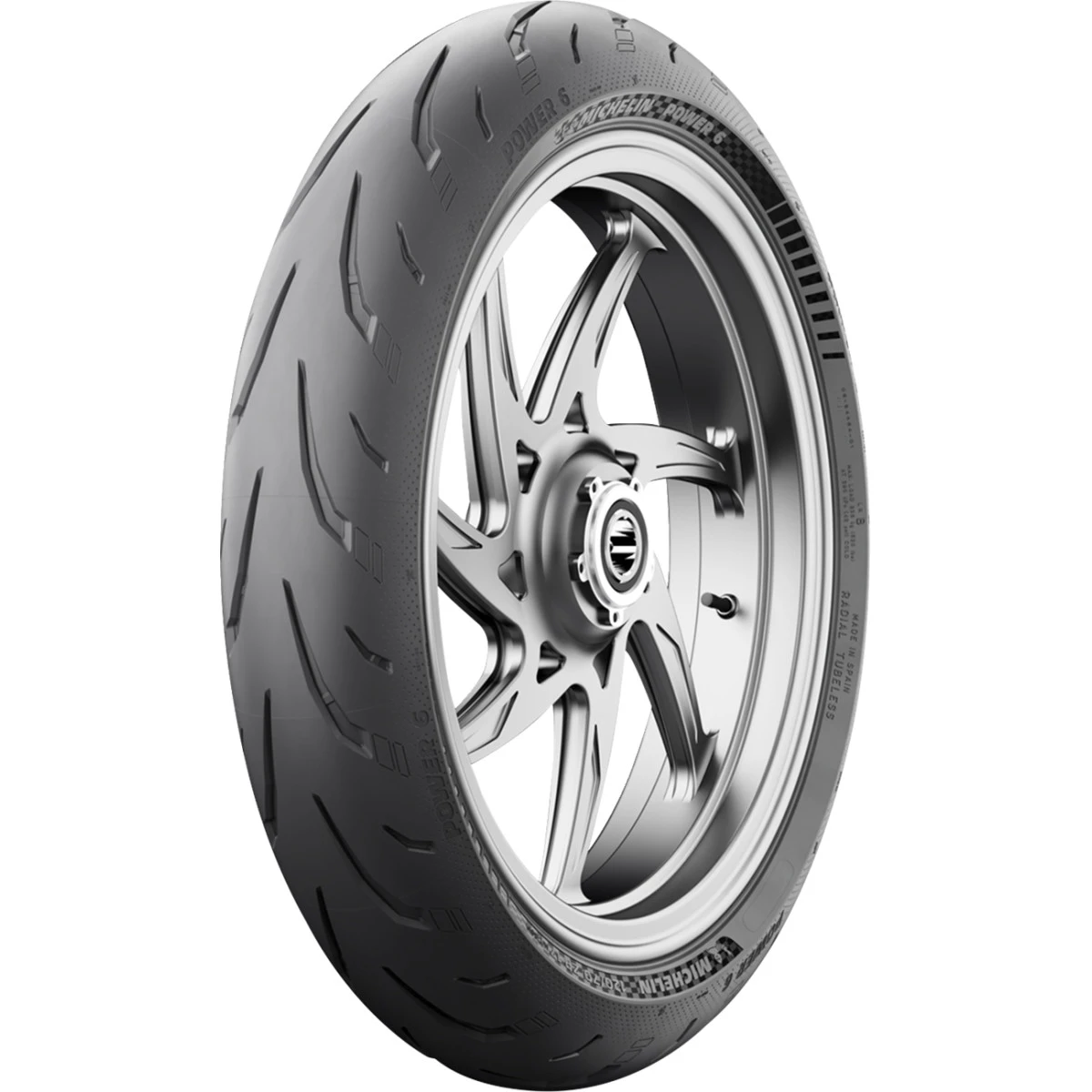 Michelin #82063 - Tire - Power 6 - Front - 120/70ZR17 - (58W)