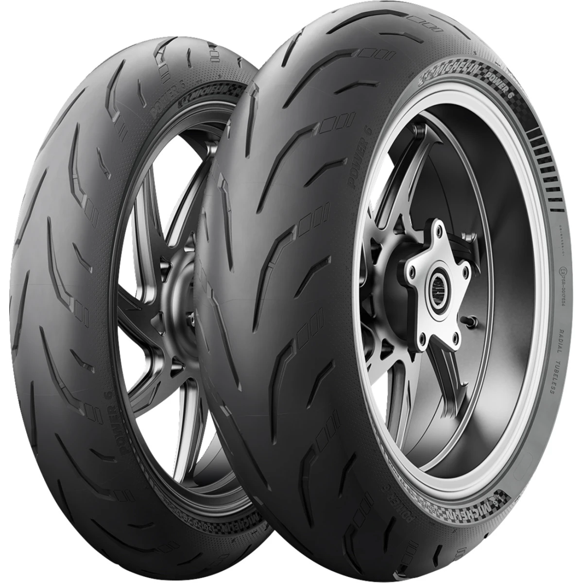Michelin #82063 - Tire - Power 6 - Front - 120/70ZR17 - (58W)
