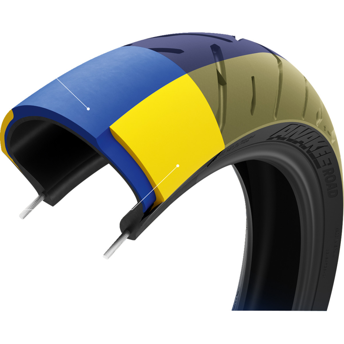Michelin #74827 - Tire - Anakee Road - Front - 120/70ZR19 - 60W