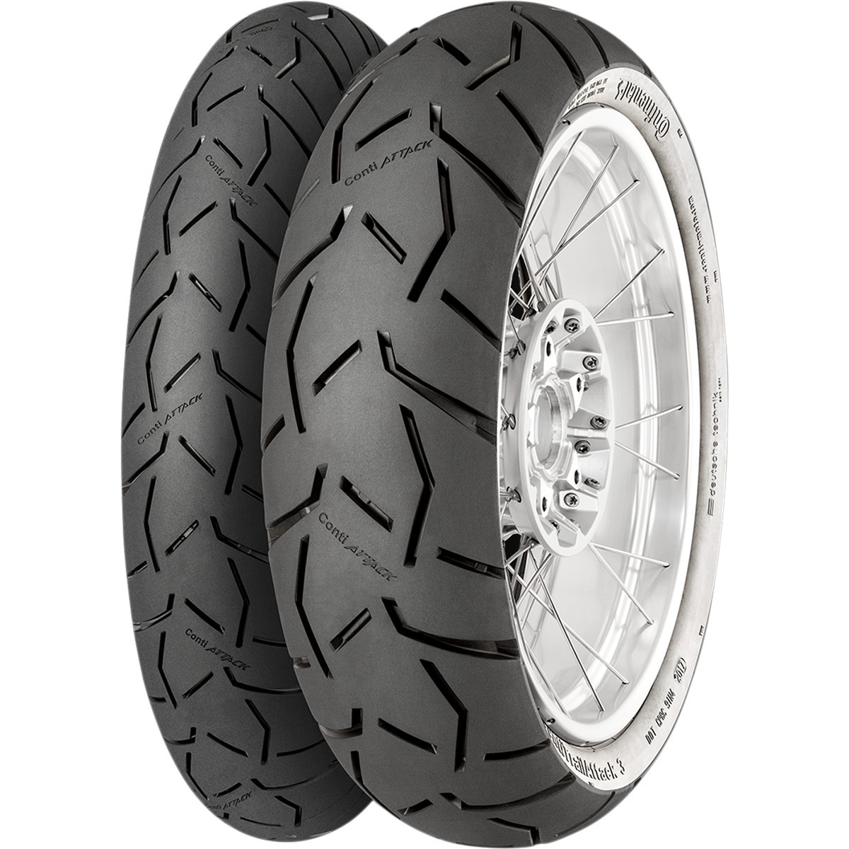 Continental #02445380000 - Tire - ContiTrailAttack 3 - Rear - 130/80R17 - 65H