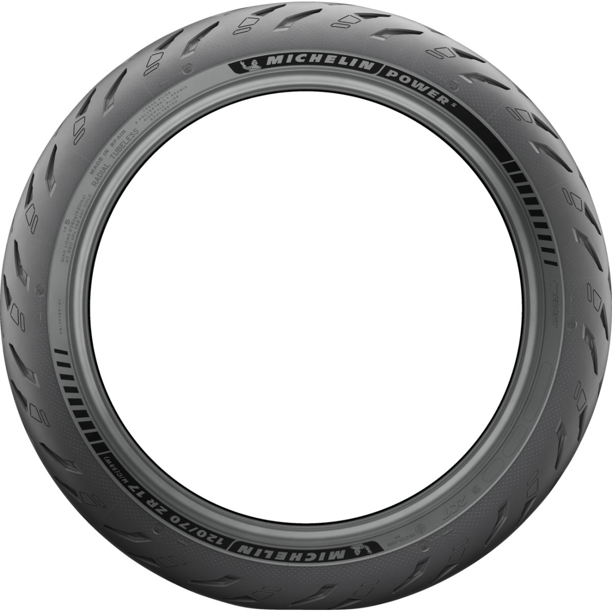 Michelin #82645 - Tire - Power 5 - Front - 120/70ZR17 - (58W)