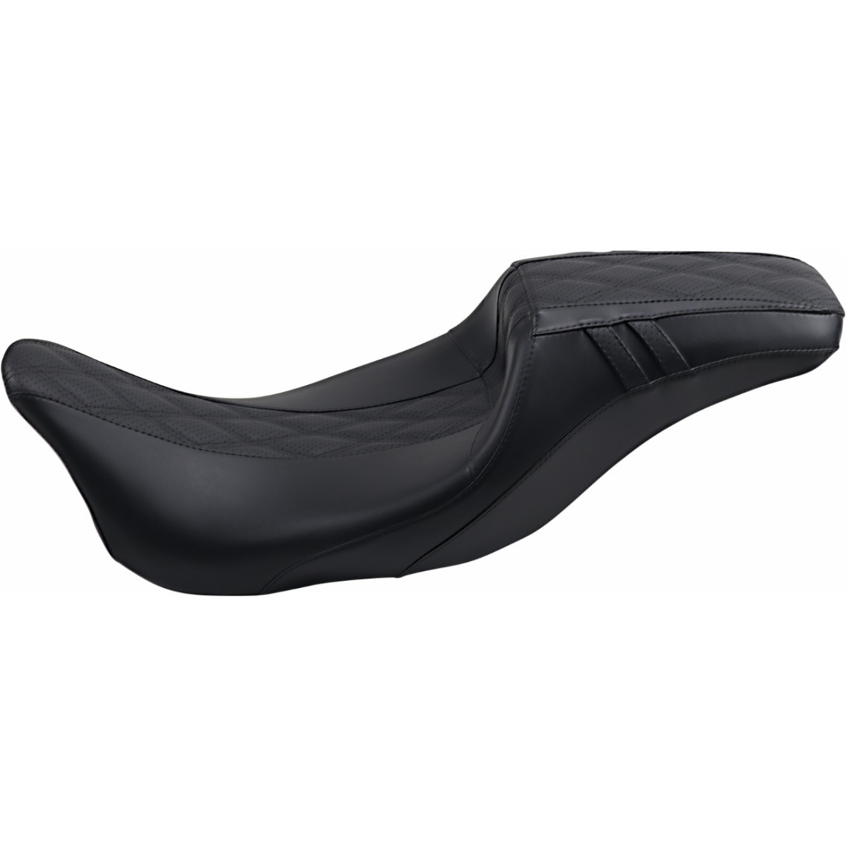 LE Pera #LK-987DLGT2 - Outcast Daddy Long Legs Seat - Full-Length - w/o Backrest - Black w/Black Double Diamond - FL