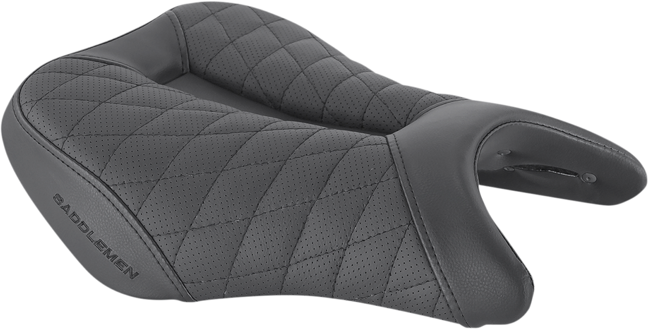 Saddlemen Track Seat - Lattice Stitch - Black - GSX '18-'20