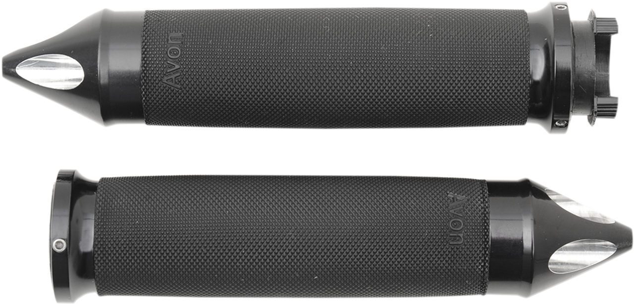 Grip - Custom - Spike End - Touring - Black - Lutzka's Garage