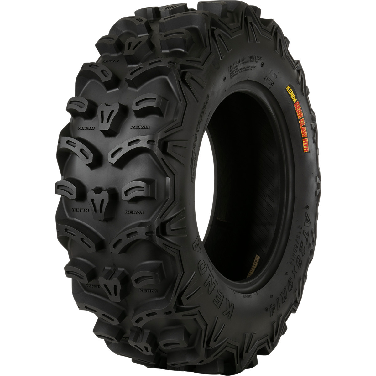 Kenda #085871245D1 - Tire - K587 Bearclaw HTR - Front - 25x8R12 - 8 Ply