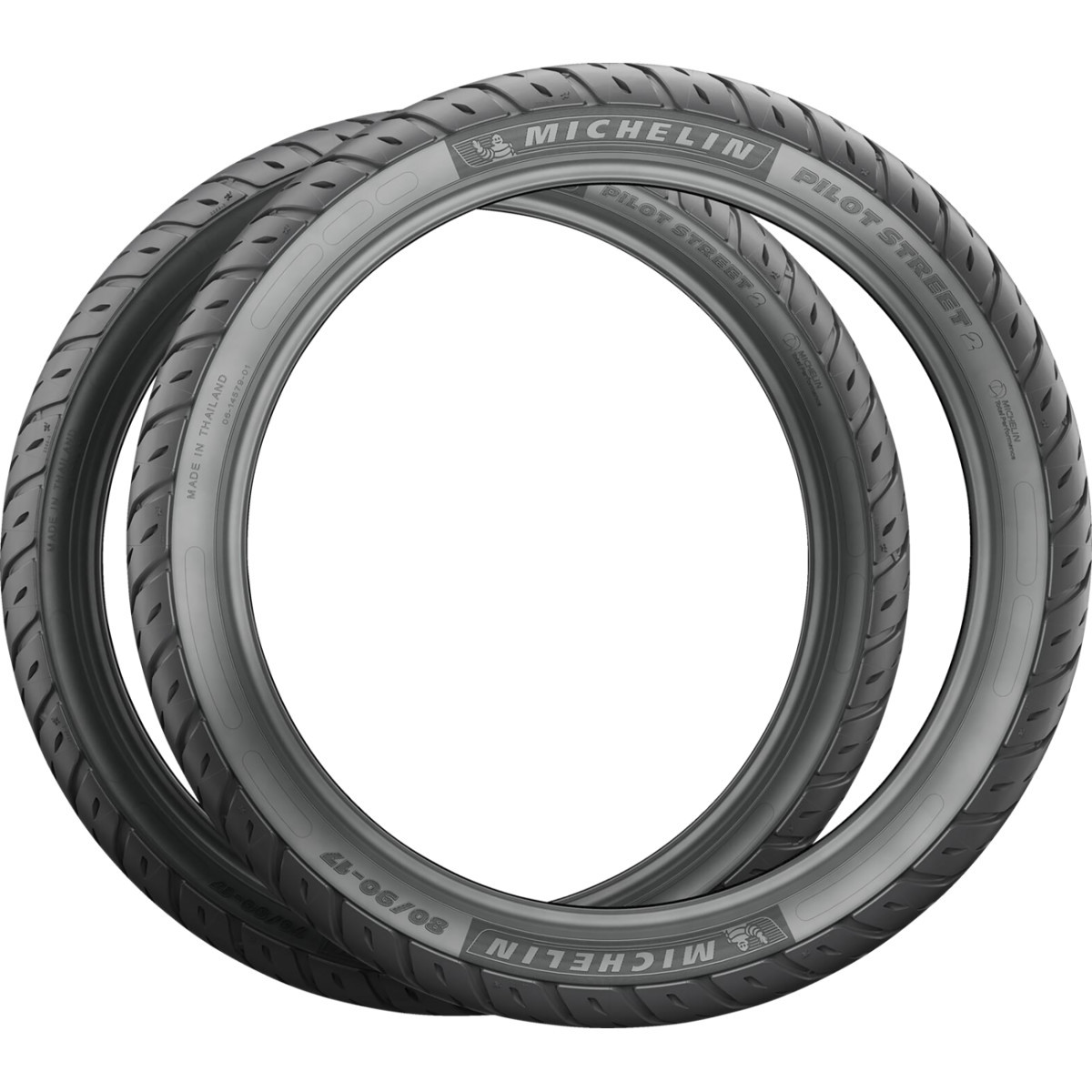 Michelin #63992 - Tire - Pilot Street 2 - Front/Rear - 80/90-14 - 46S