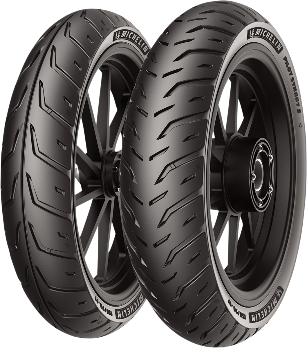 Michelin Tire - Pilot Street 2 - Front/Rear - 80/90-17 - 50S