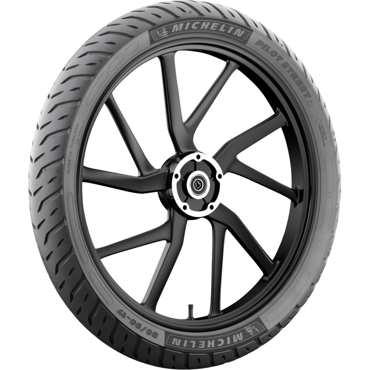 Michelin #18500 - Tire - Pilot Street 2 - Front/Rear - 100/90-10 - 61P