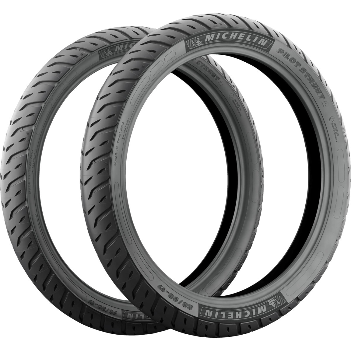 Michelin #18500 - Tire - Pilot Street 2 - Front/Rear - 100/90-10 - 61P