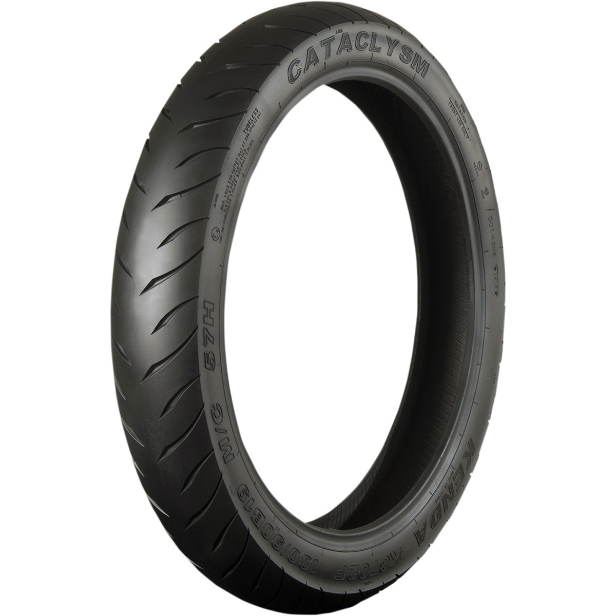 Kenda #046702190101 - Tire - K6702 Cataclysm - Front - 100/90B19 - 57H