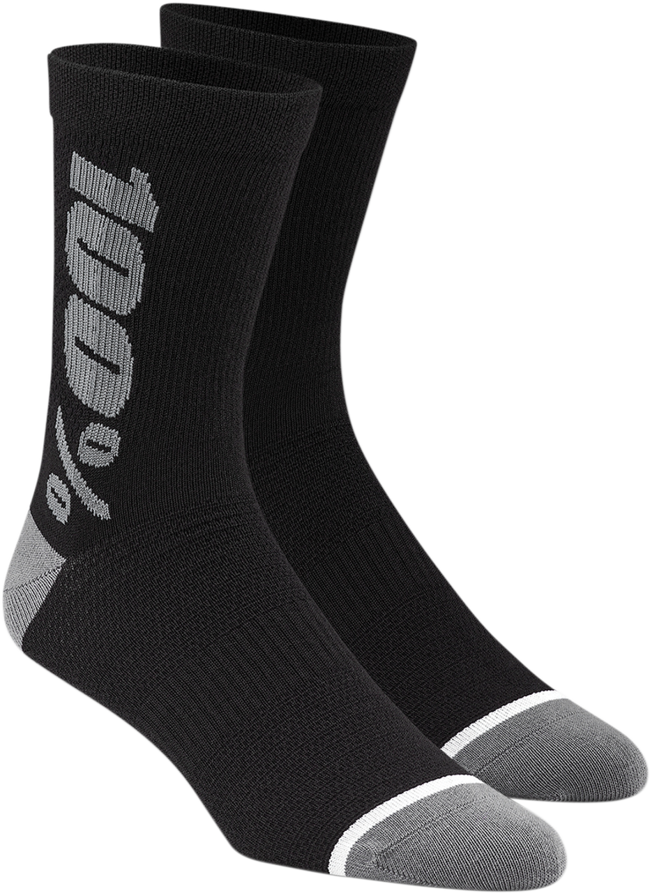 Merino Wool Performance Socks - Black/Gray - Small/Medium - Lutzka's Garage