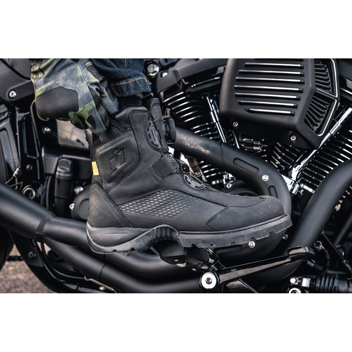 Icon - Stormhawk Boots - Black - Size 14